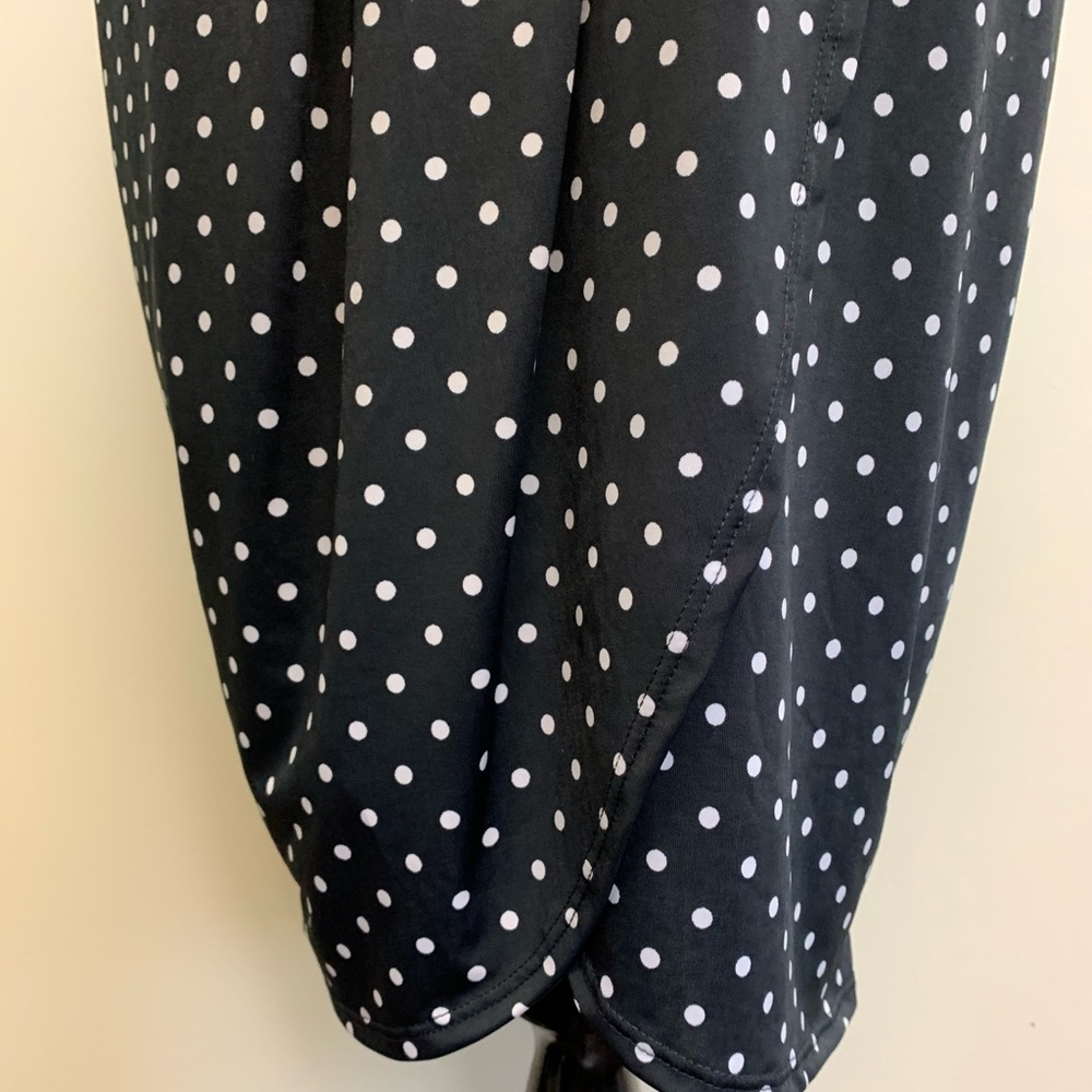 Crossover V-Neck bodice with a faux wrap skirt 1XL - Picture 6 of 13